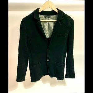 Zara Man Black Wool Sweater-Jacket - size M